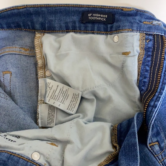 J Crew High-rise Toothpick Jean with Raw Hem, size 27 - Picture 6 of 8